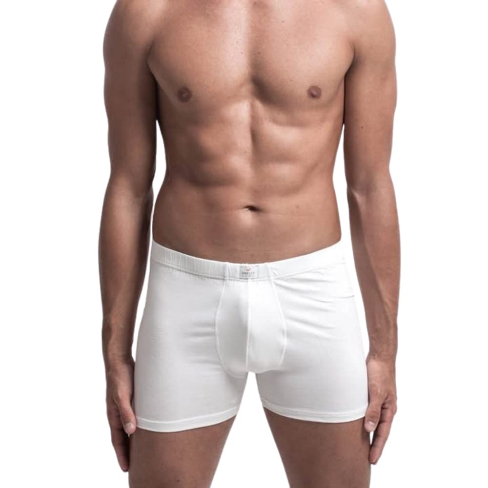 SNELLY Boxer Uomo Mutande in Cotone Morbido e di Alta qualità Pacco da 6-9-12 Paia Bianco o Nero a Vita Bassa con Elastico Interno U706M Intimo Pratico Comodo e di Marca per Benessere e Freschezza