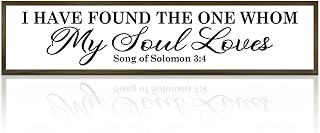 Love Wood Signs, Love Inspirational Quotes, I Have Found The One Whom My Soul Loves Sign, Song of Solomon 3:4 Decor, Bible Art Sign, Wedding Quote Sign, Rustic Bible Wall Decor, Valentine's Day Gift