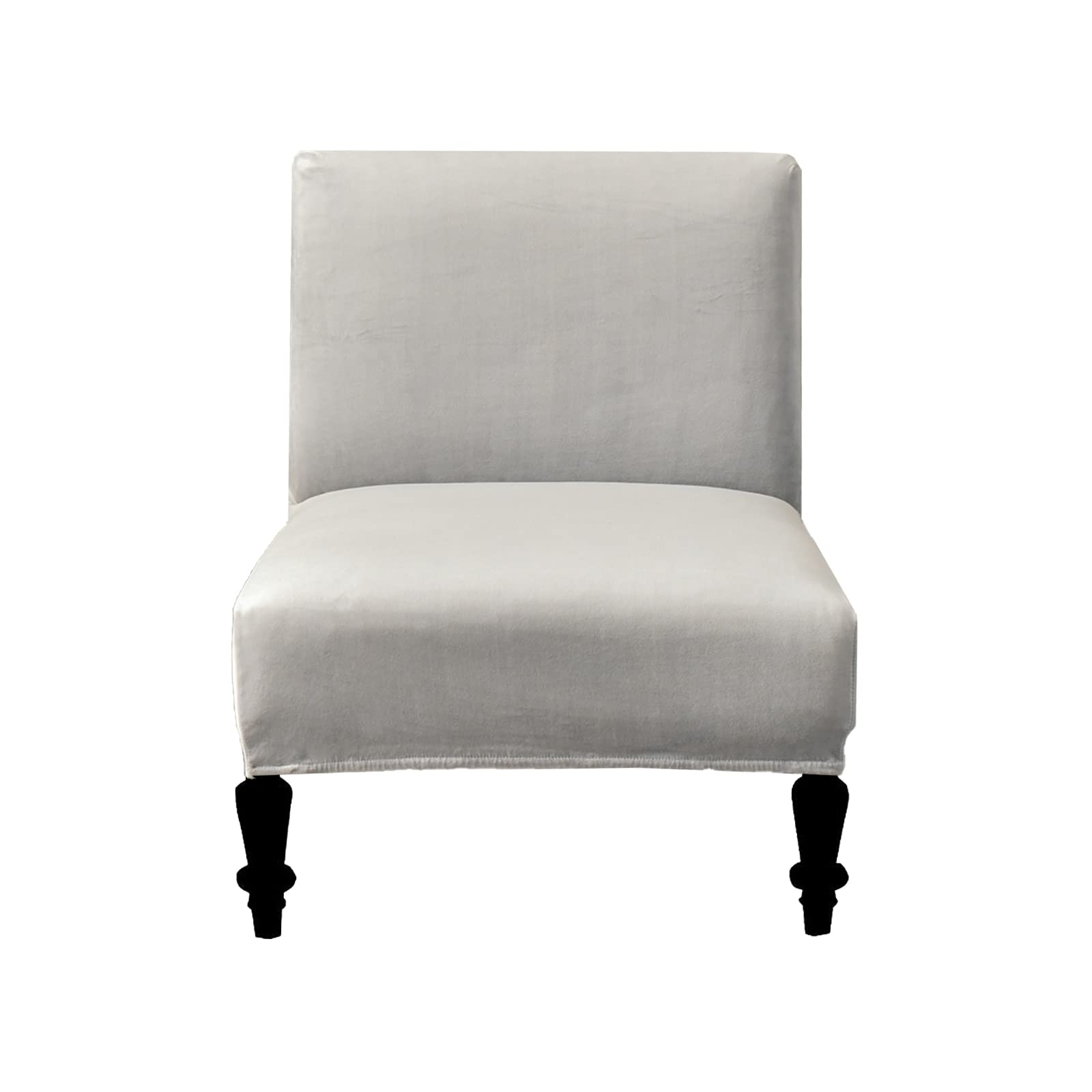 Eco-Ancheng Armless Chair Slipcover Removable Armless Accent Chairs Covers Washable Armless Slipper Chair Slipcover Printed Armless Chair Furniture Protector Covers for Living Dining Room Hotel
