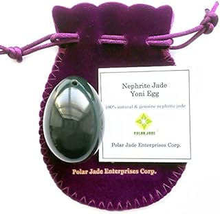 Nephrite Jade Egg, Drilled M Size for Massage by Polar Jade