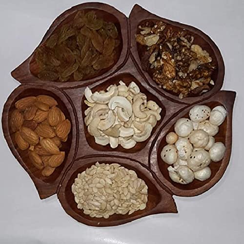 Antlantic wood store Wooden Dry Fruit Platter | Decorative Servin...