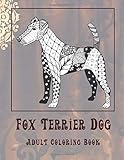 fox terrier drahthaar  Fox Terrier Dog - Adult Coloring Book