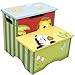 Fantasy Fields - Sunny Safari Animals Thematic Kids Wooden Step Stool with Storage | Imagination Inspiring Hand Crafted & Hand Painted Details Non-Toxic, Lead Free Water-based Paint