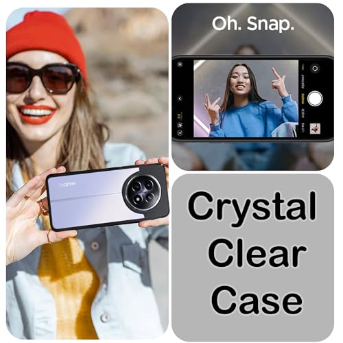 Image of A rtistque Hard Clear Back Cover Case for Realme Narzo 70x 5G / N65 / Realme 13 /12 / 12X 5G / C65 5G |Shockproof TPU|Stylish Protective Design|Realme 12 5G / 12X 5G /Realme 13 5G ack Cover-Transparent