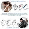 Benaewa 7 Pcs Fidget Ring, Adjustable Open Spinner Anxiety Ring for Teen Girls, Women #1