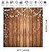 Alltten 8x8FT Brown Wood Backdrop Rustic Photo Backdrop Country Wooden Background Birthday Wedding Western Party Decoration F1