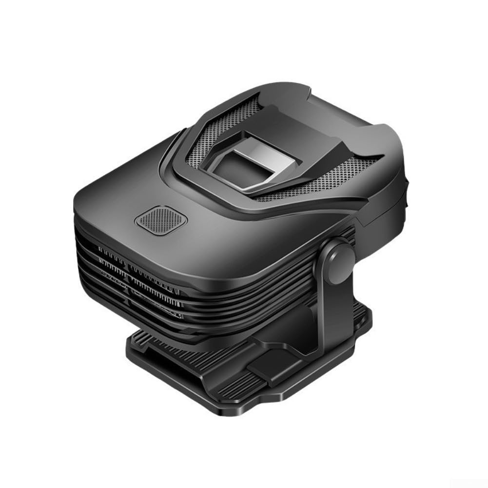 12V Portable Car Heater 150W-200W Fast Heating Cooling for Windshield Defroster with 360° Rotating Base Compatible with Car SUV Truck RV(Black Gray)