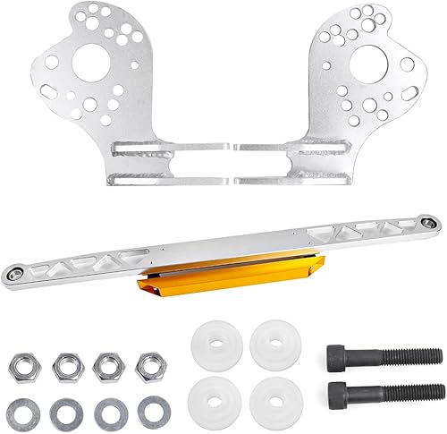 Miniatura 1 de BARTOO Kit de barra de amarre de aluminio para brazo de control inferior inferior compatible con Honda Civic RSX DC5 EP3 EM2 ES1, plateado