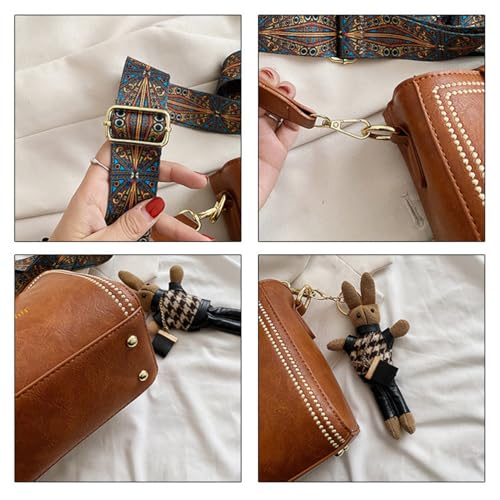 Bootara Bucket Bag,Bootara Women'S Vintage Bunny Charm Bucket Bag Convertible,Bootara Crossbody Purse3