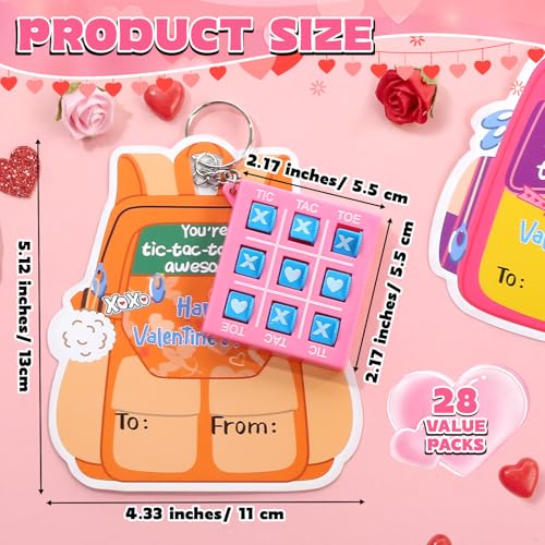 Cartes Saint-Valentin Arrowbash avec jeu Tic Tac Toe pour éviter les bonbons - 2