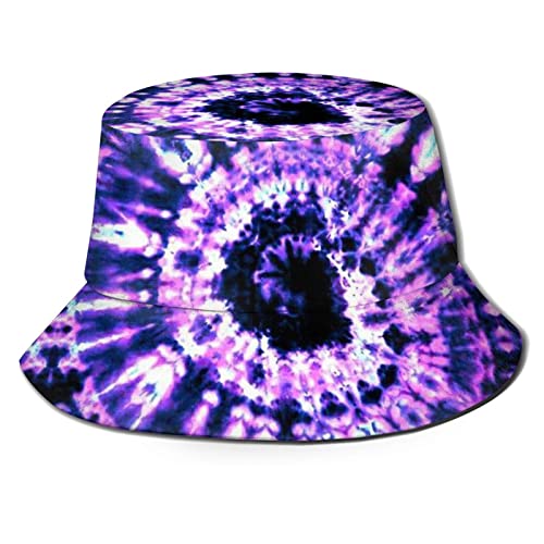 Kicoyuaz Chapeau cloche imprimé tie dye coloré unisexe, Imprimé Tie Dye 4, Taille unique