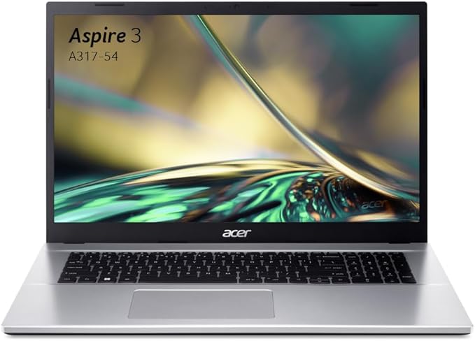 Acer Aspire 3 A317-54-54DZ, Ordinateur Portable 17,3'' Full HD IPS, PC Portable (Intel Core i5-1235U, RAM 16 Go, SSD 512 Go, Intel Iris Xe Graphics, Windows 11), Laptop Gris, Clavier AZERTY (Français)