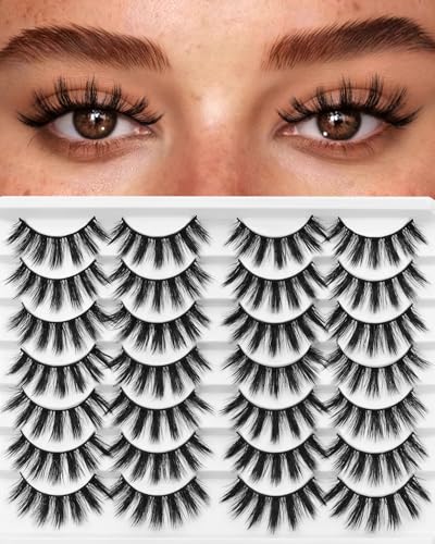 Losha Eyelashes Manag Lashes Natural Look Fluffy False Eyelashes (F69)