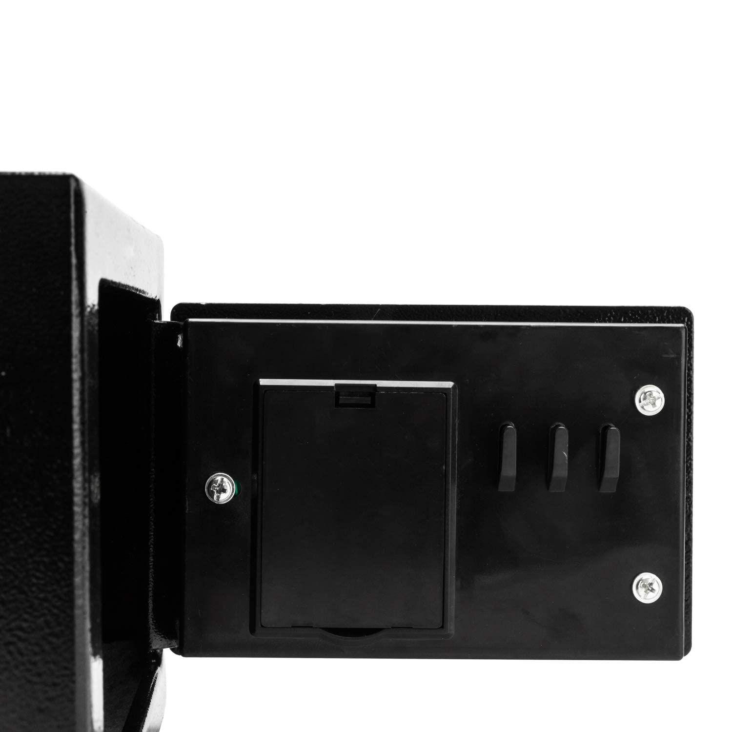Alightup Coffre Fort Coffre-Fort électronique de Luxe à Verrouillage | numérique Home Office Hotel Business Jewelry Gun Cash Use Storage Money Gris avec Code/2 Clés - 4,8L (23 x 17 x 17 cm)
