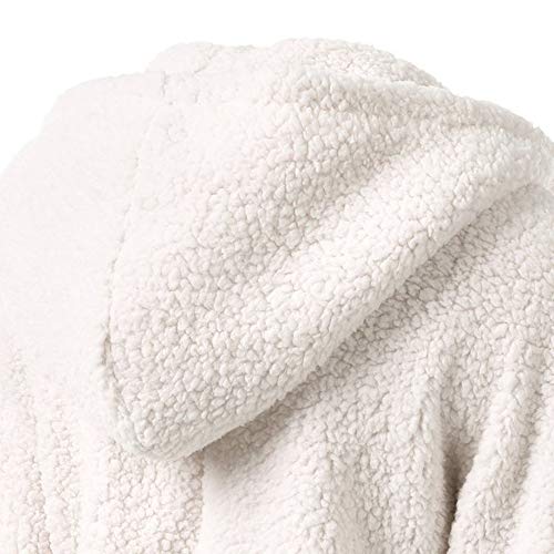 Trendy Sherpa Jacket for Women Winter Warm Wool Coats Zip Up Hoodie Sweater Coat Hooded Long Sleeve Outwear4