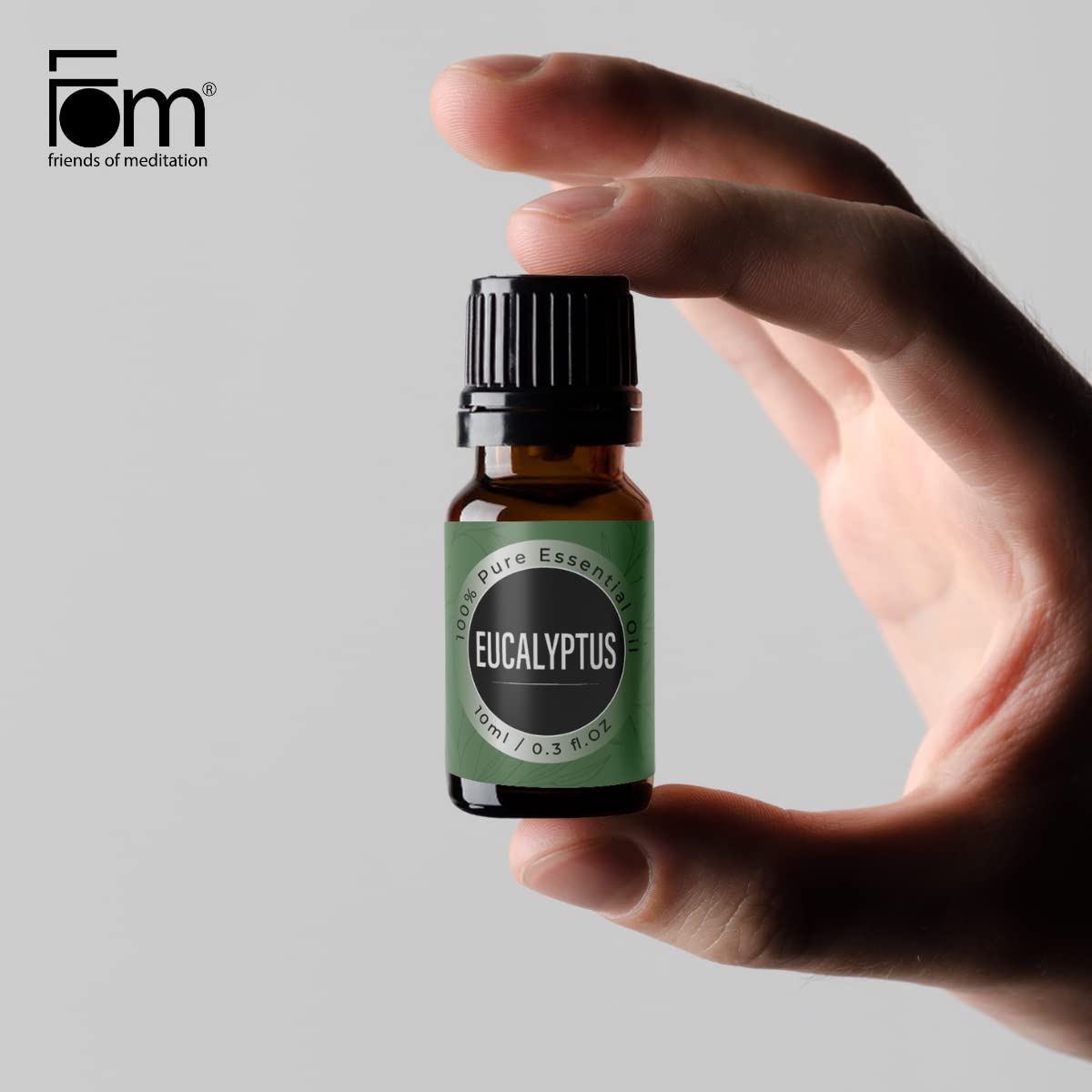FOM (Friends of Meditation) Essential Oil - Eucalyptus Essential Oil for Diffusers, Aromatherapy and Wellness (10ml) FOM (Friends of Meditation) Essential Oil - Eucalyptus Essential Oil for Diffusers, Aromatherapy and Wellness (10ml)