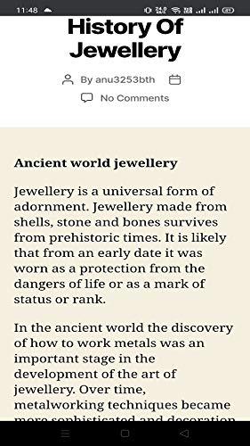 History Of Jewellery