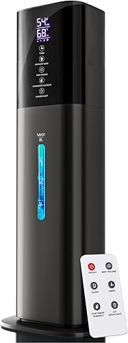 Humidificadores para dormitorio, humidificadores silenciosos de 8L para habitación grande con temporizador, boquilla de 360, humidificador