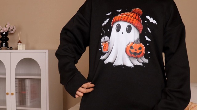 Halloween Mujer Lytiarul Sudaderas Con Capucha Con Estampado De
