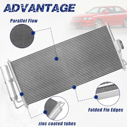 Image of Air Conditioning A /C Condenser Compatible with Nissan Sentra 2001-2006# 3099, 921104Z010