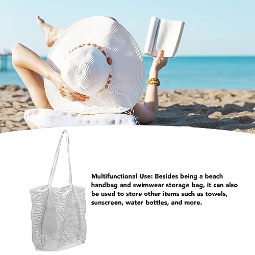 Bolsa de Viagem, Bolsa de Praia de Malha Respirável Estilosa Portátil para Uso Externo e Secagem Ráp