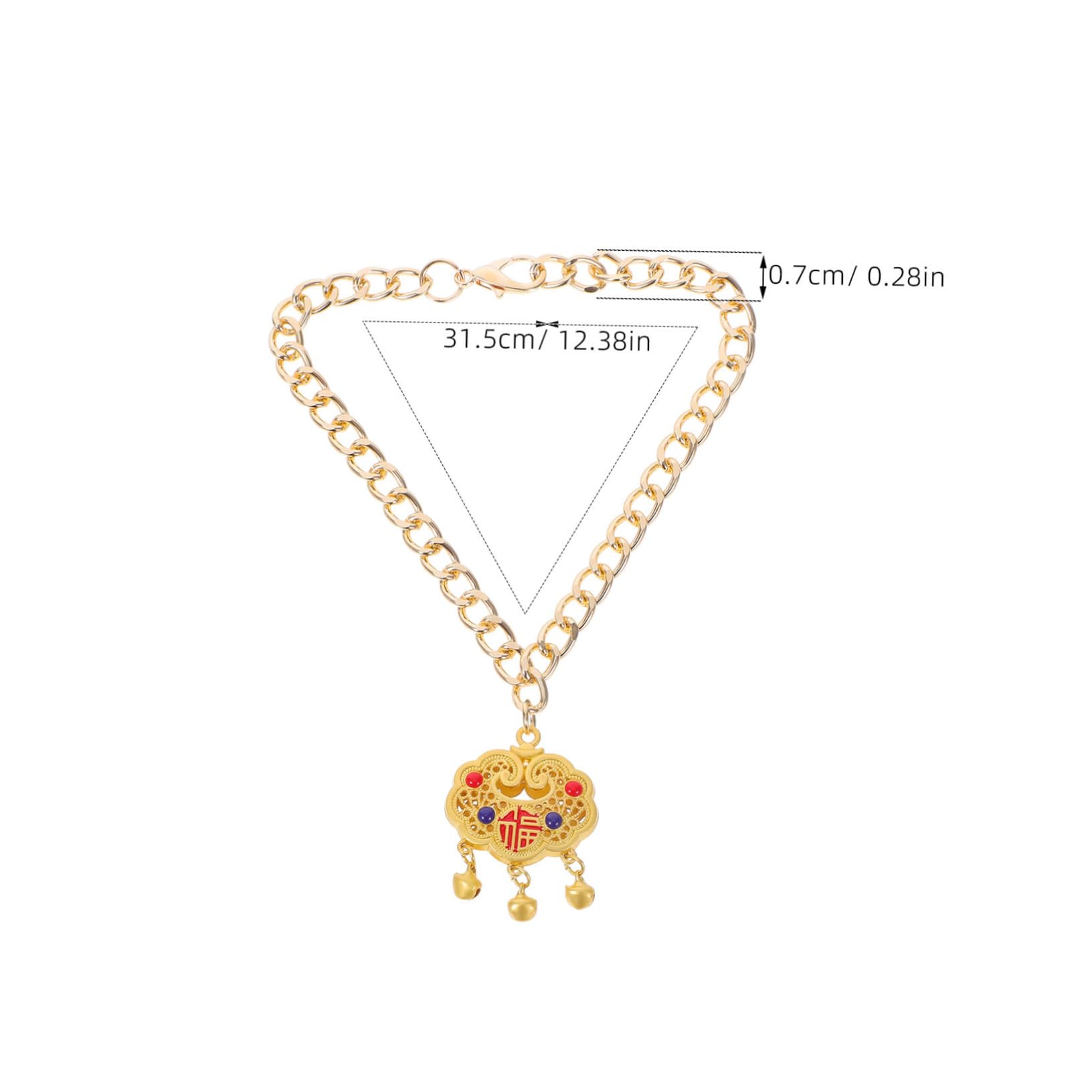 balacoo Pet Pendant Metal Charm Necklace for Cat Holiday Pet Jewelry Adjustable Accessory