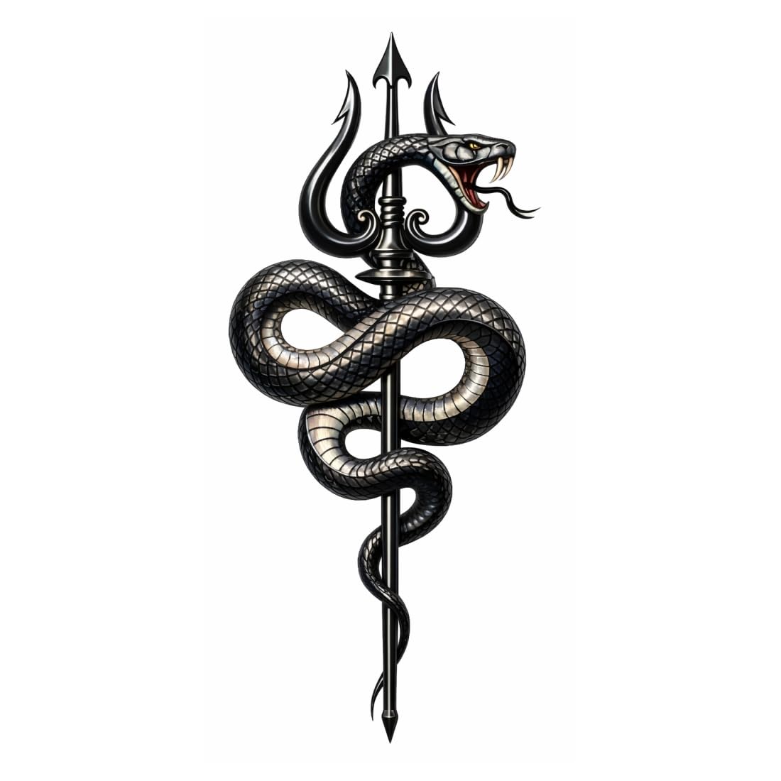 Lord Shiva Power Protection Snack Temporary Tattoo Sticker For Women & Men Hand Tattoo Look-image-29