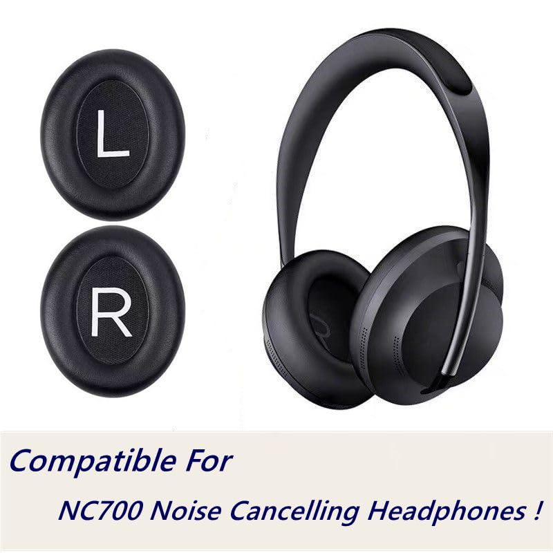 Replacement Earpads Cover, Ear Pads Cushions para audífonos Bose 700 (NC700) Noise Cancelling Over-Ear (Negro) miniatura 2