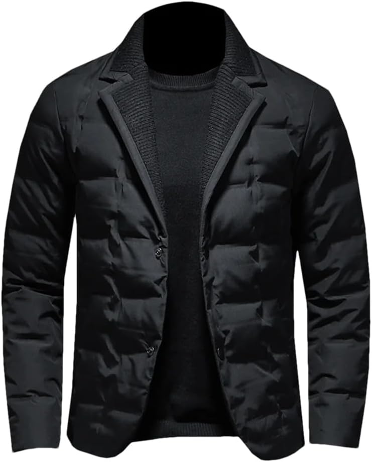 Dvbfufv Mens Winter Down Jackets Men Warm Thicked Short Blazer Jackets