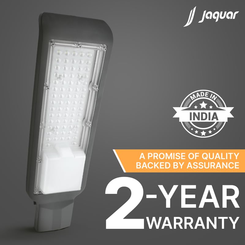 Image of Jaquar 90W LED Street Light - IP66 Waterproof Outdoor Lamp Pack of 1 | Cool White High-Brightness LED for Parking Areas, Warehouses, Backyards & Landscape Lighting | Corded Electric | 2-Year Warranty