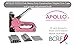 Apollo Tools Heavy-Duty All Metal Stapler with Power Adjustment Knob. 3-in-1 Uses for Heavy Duty and U-Staples, Brad Nails. Comes with 3000 Staples Pink Ribbon - Pink - DT5020P