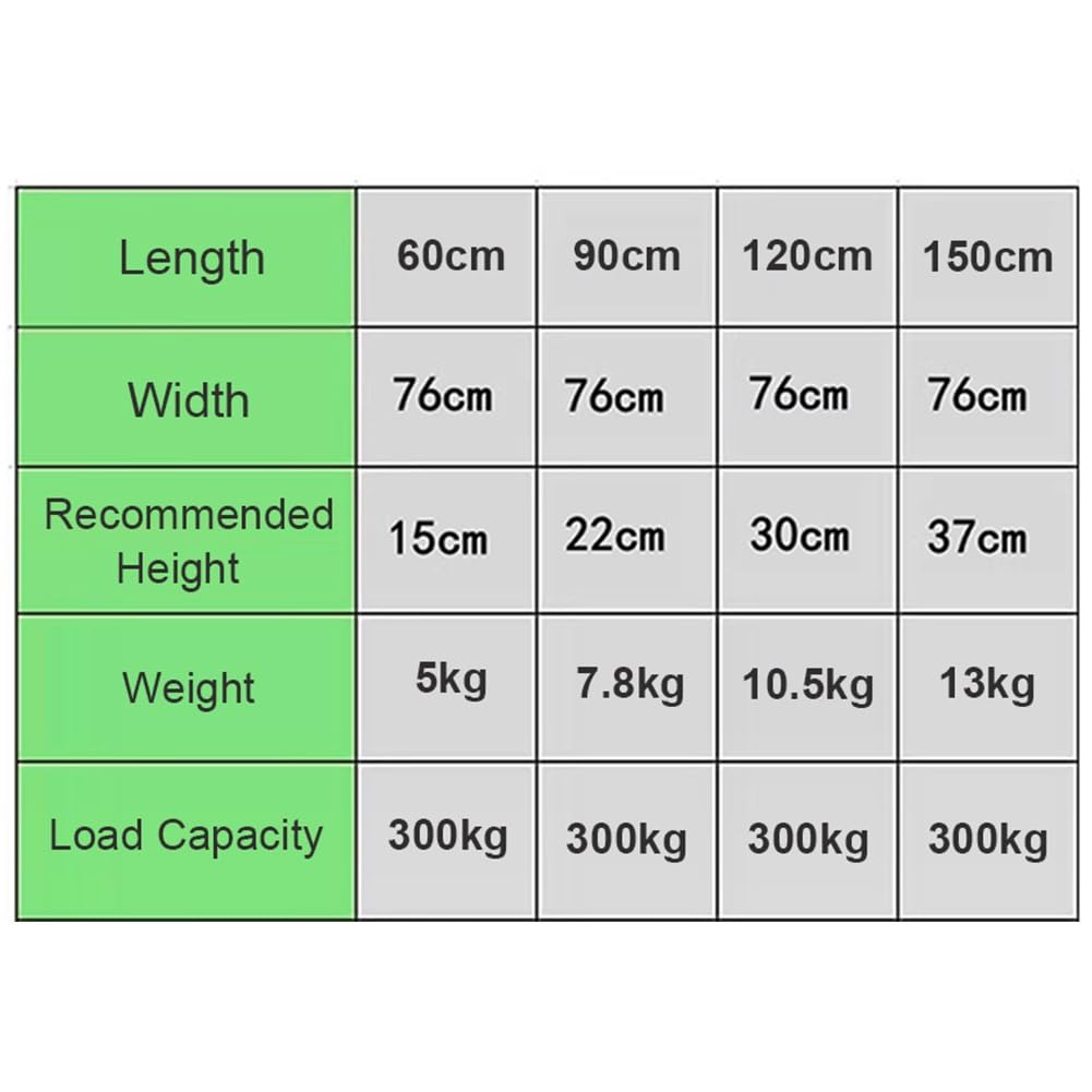 exproyzk Rampe de seuil Pliable, Rampes portatives pour Fauteuil Roulant, Coussin antidérapant, Rampe de seuil en Aluminium pour escaliers, Bordures, Portes(150x76cm)