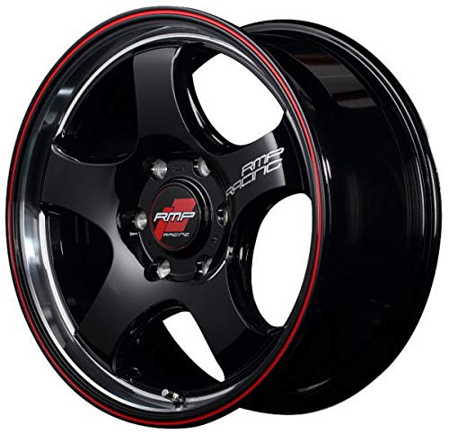 レイズマルカ アルミホイール 4本セット RMP RACING R05HC ブラック/リムレッドライン 16×6.5J 6H PCD139.7 +38
