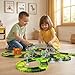 AUUGUU Dinosaur Toys - Create A Dino World with Flexible Race Track, Birthday Gift for Kids Ages 3+, Toys for 3 4 5 Year Old Boys