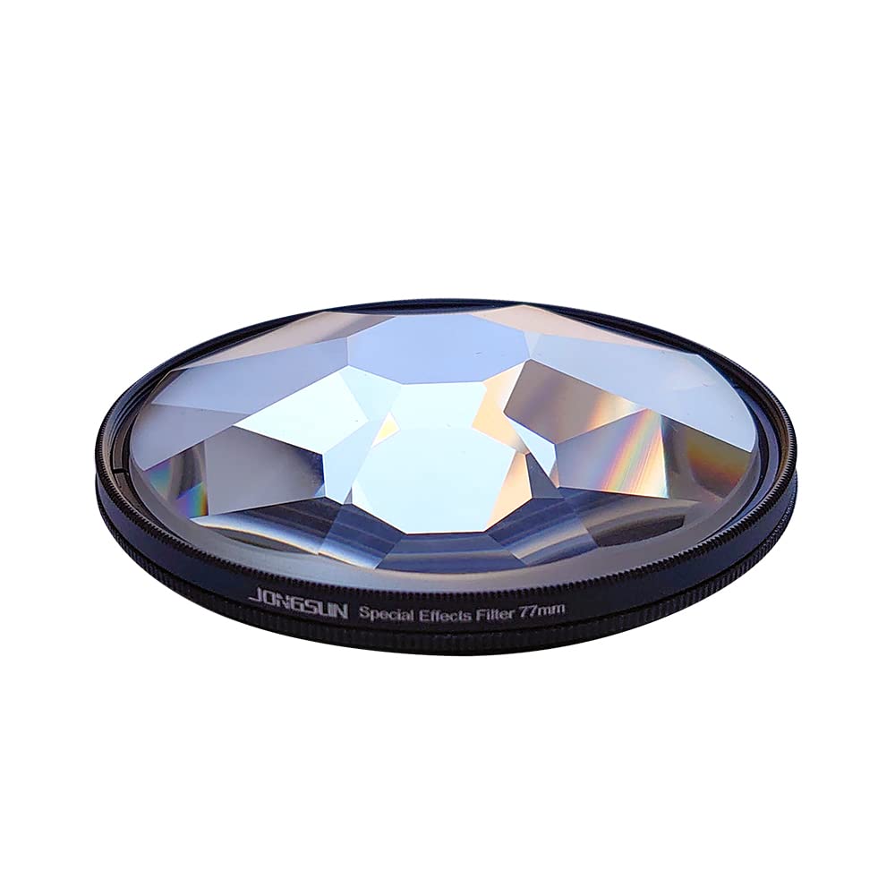 JONGSUN JSFX002 8-Sided Kaleidoscope Prism Special Effect Filter 77 mm FX Glass Glare Widescreen Film Anamorphotic DSLR Film Video Photography Camera Filter Accessories (8-Sided Kaleidoscope) - Image 2