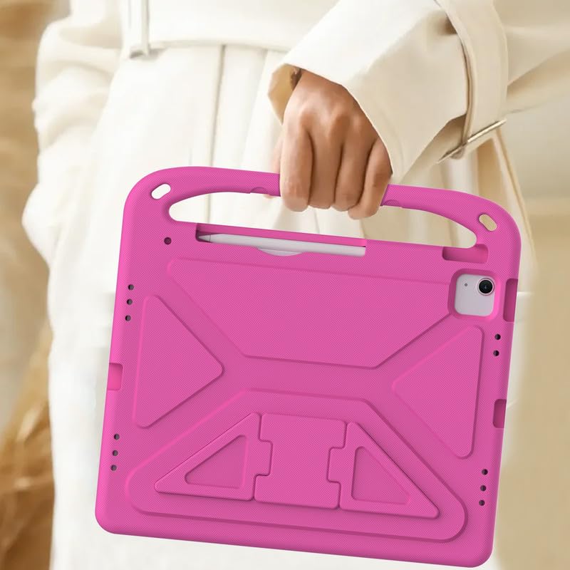 FINTIE Custodia per iPad Pro 13 Pollici (M5 2025 / M4 2024) con Portapenna - Sottile Leggero Trasparente Cover Posteriore con Bordo in TPU Morbido, Nero