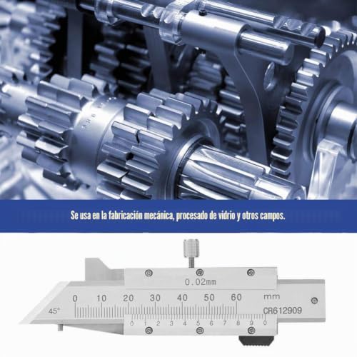 Regla de calibre de chaflán de 0-50 mm en acero inoxidable para fabricación mecánica 3