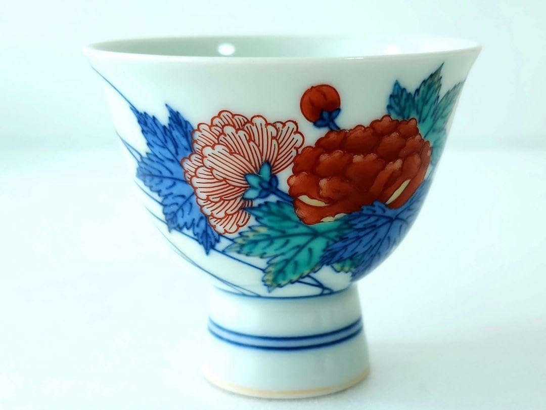 Amazon.co.jp: 人間国宝 十三代 今泉 今右衛門 錦芙蓉絵 煎茶碗