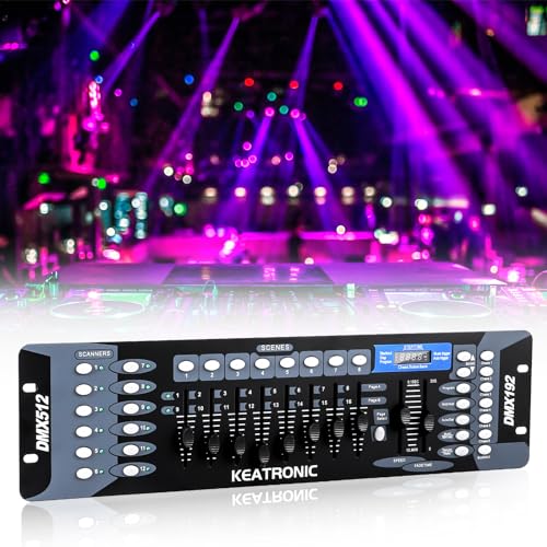 Accesorios De Tv Y Video, Electronics KEATRONIC Controlador Dmx 192 Canales Luces Dj Consola 512,Con Línea de señal metálica