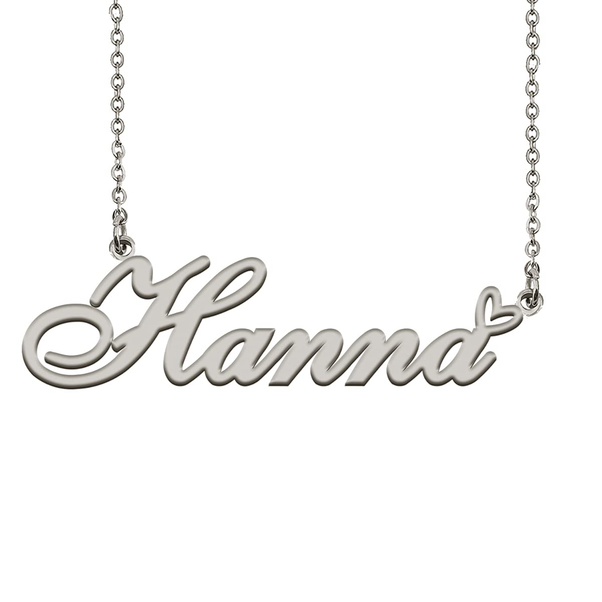 HUAN XUNCustomized Custom Made Any Name Necklace for Women in Gold Silver