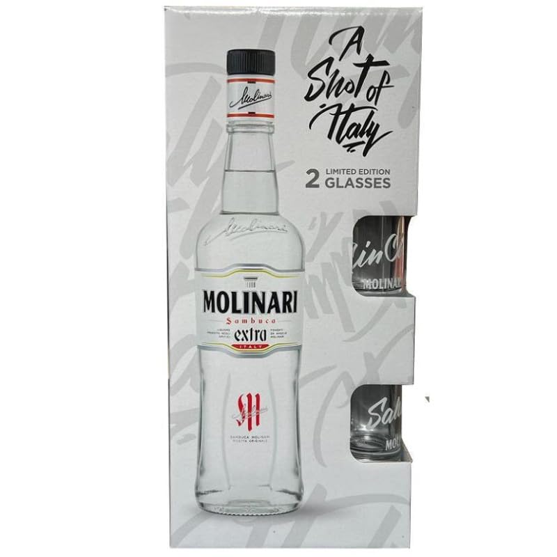  Sambuca Molinari + 2 Bicchieri Limited Edition \
