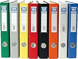 Unisystem 92378 - Archivador de palanca, formato folio, color naranja