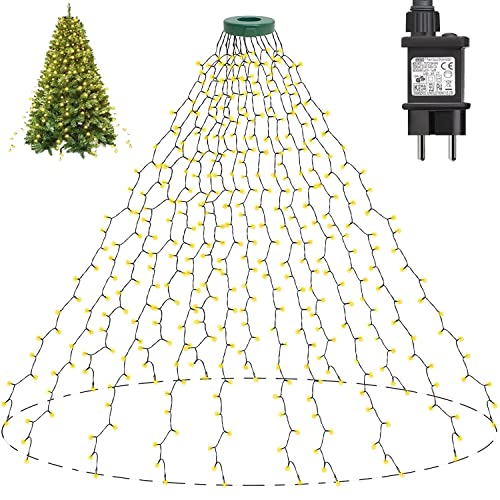 Joycome Lichterkette Weihnachtsbaum 2M 400 LED Christbaumbeleuchtung...