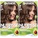 Garnier Hair Color Nutrisse Nourishing Creme, 60 Light Natural Brown (Acorn), 2 Count