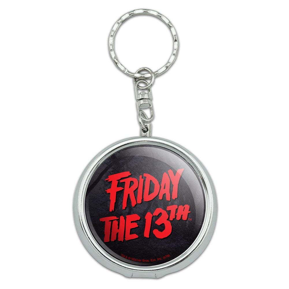 GRAPHICS & MORE Friday The 13th Logo Portable Travel Size Pocket Purse Ashtray Keychain with Cigarette Holder