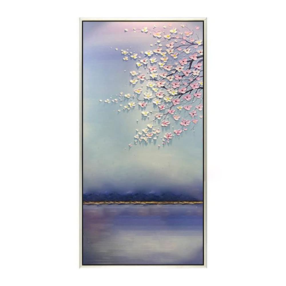 Pintura al óleo abstracta para pared, gran cuchillo pintado a mano sobre lienzo para decoración del hogar, oficina, sala de estar