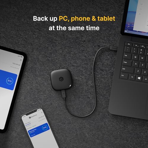 Image of Synology BeeDrive 1TB │ Simultaneously Back up Windows Files & iOS /Android Photos │ Transfer Files from Smartphone to PC Over Wi-Fi