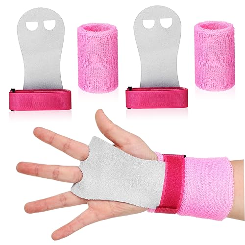 Gogogmee Gymnastics Wristbands for Kids 4 Pack Bar Grips Wrist Strengthener Palm Protection
