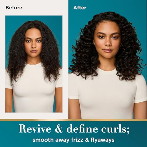 Image of OGX Argan Oil of Morocco Curl-Defining Styling Cream, Anti-Frizz Curl Cream for Curly Hair & All Textures, Cold-Pressed Argan Oil, Paraben-Free, Sulfate-Free Surfactants, Curly Hair Products, 6 oz
