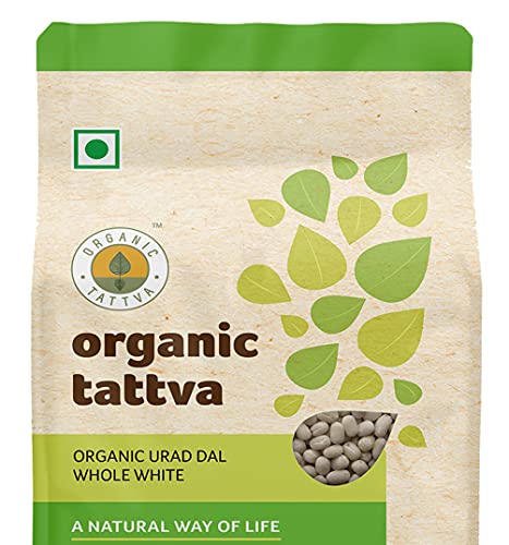 Image of ORGANIC TATTVA Urad Dal Whole White,(Pack Of 2),500 Gram